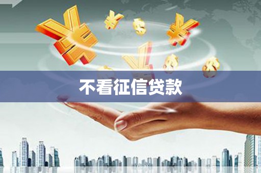 通道不看征信贷款
