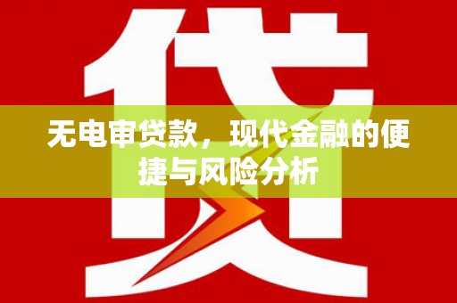 呼玛无电审贷款，现代金融的便捷与风险分析