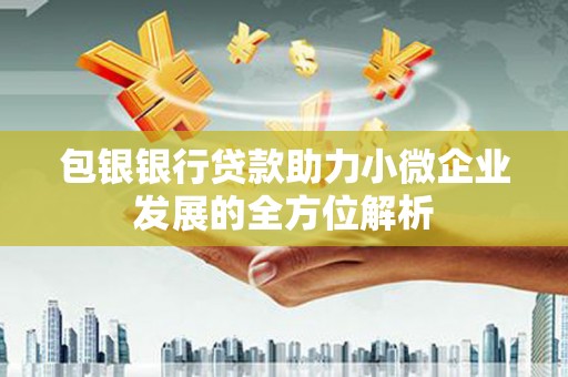 松滋包银银行贷款助力小微企业发展的全方位解析 松滋包银银行贷款助力小微企业发展的全方位解析