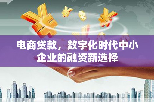 上饶电商贷款，数字化时代中小企业的融资新选择