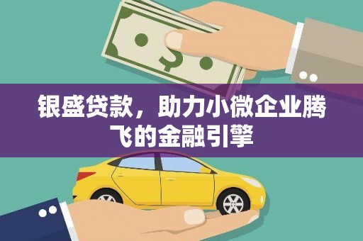 浦口银盛贷款，助力小微企业腾飞的金融引擎