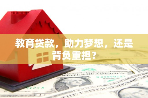 曾都教育贷款，助力梦想，还是背负重担？