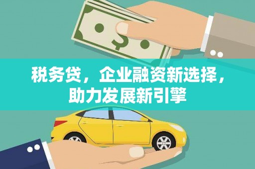 虎林税务贷，企业融资新选择，助力发展新引擎