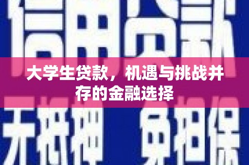 德格大学生贷款，机遇与挑战并存的金融选择